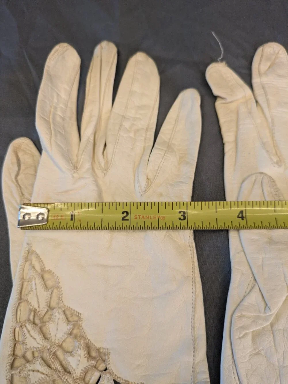 Vintage Kid-Leather Wrist Gloves